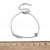 201 Stainless Steel Cable Chain Bracelets BJEW-H205-01E-P-5