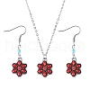 Synthetic Turquoise & Alloy Jewelry Sets FS-WG8B1C9-04-2