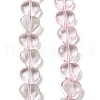 Baking Paint Transparent Glass Beads Strands DGLA-A08-T8mm-KD01-1