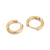 Ion Plating(IP) Frosted 304 Stainless Steel Huggie Hoop Earrings for Women EJEW-C096-32D-G-2