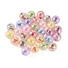  30Pcs 10 Colors Transparent Crackle Acrylic Beads MACR-TA0001-37-2