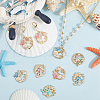 SUNNYCLUE 24Pcs 6 Styles Rack Plating Alloy Enamel Pendants FIND-SC0012-32-4
