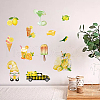 8 Sheets 8 Styles PVC Waterproof Wall Stickers DIY-WH0345-081-6