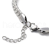 Non-Tarnish 304 Stainless Steel Curb Chain Bracelet BJEW-K226-01B-P-3