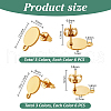 304 Stainless Steel Stud Earring Findings STAS-PH0019-65-2