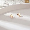 304 Stainless Steel Stud Earrings for Women VB4414-2-2