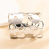 304 Stainless Steel Cuff Bangles for Women BJEW-V006-01A-P-1