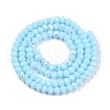 Electroplate Opaque Solid Color Glass Beads Strands EGLA-A044-P3mm-L06-2