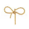 Ion Plating(IP) 304 Stainless Steel Twisted Bowknot Links Connector Charms STAS-S125-01G-1