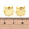 201 Stainless Steel Sew on Prong Settings STAS-T032-01-12mm-G-3