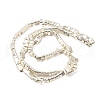 Electroplated Synthetic Non-magnetic Hematite 2-Hole Beads Strands G-E495-11A-03-5