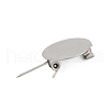 304 Stainless Steel Brooch Cabochon Settings STAS-E547-08J-P-3