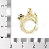 Brass Micro Pave Cubic Zirconia Pendants ZIRC-I356-18G-3