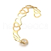 304 Stainless Steel Cuff Bangles BJEW-S172-01G-2