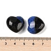 Mother's Day Gifts Natural Agate(Dyed & Heated) Heart Palm Stone G-Q021-04E-3
