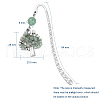 Tibetan Style Alloy Bookmarks AJEW-JK00158-4