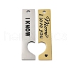 Mother's Day 201 Stainless Steel Big Pendants STAS-R002-21PG-04-1