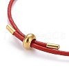 Adjustable PU Leather Cord Slider Bracelets BJEW-F412-05G-A-2