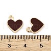 Light Gold Plated Alloy Enamel Charms ENAM-M219-06KCG-01-4
