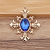 Alloy Rhinestone Rhombic Pendants PW-WGAB9EB-03-1
