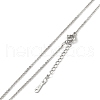 Brass Pendant Necklaces NJEW-B0002-05P-3