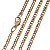Iron Curb Chain Necklace Making X-MAK-K001-01AB-1