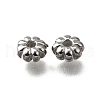304 Stainless Steel Corrugated Beads STAS-V009-12B-P-1