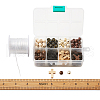 Wood Beads and Plating Acrylic Beads WOOD-TA0001-21-8