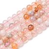 Natural Cherry Blossom Agate Beads Strands G-D313-A01-6mm-2