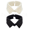 ANATTASOUL 2Pcs 2 Colors Detachable Cloth Lady's Collars DIY-AN0001-16-1
