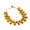 Resin Teardrop Beaded Necklaces for Women FS-WGB04AC-02-2