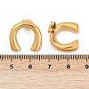 304 Stainless Steel Arch Stud Earrings EJEW-C143-01G-3
