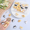 SUNNYCLUE 40Pcs 4 Styles Cartoon Opaque Resin Pendants RESI-SC0003-49-3