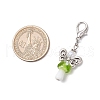 10Pcs Mushroom Angel Glass & Lampwork Pendant Decorations HJEW-MZ00234-3