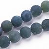 Natural Moss Agate Beads Strands G-F520-58-4mm-1