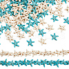 ARRICRAFT 4 strands 2 colors Synthetic Turquoise Beads Strands TURQ-AR0001-44-1