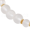 Glass Beads Stretch Bracelets for Women BJEW-JB11866-01-4