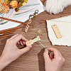 BENECREAT 1Sets Blanched Almond Wood Keychains KEYC-BC0001-19-3