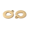 Ion Plating(IP) 304 Stainless Steel Charms STAS-Q303-11G-2