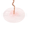 Natural Rose Quartz Chips Tree Decorations DJEW-S001-01A-3