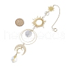 Stainless Steel Sun Moon Pendant Decorations HJEW-JM02040-3