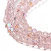Transparent Electroplate Glass Beads Strands GLAA-F029-2mm-D26-3