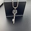Stylish Stainless Steel Punk Key Pendant Simple High-end Fashion Necklaces BU2925-2