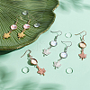 304 Stainless Stee Dangle Earring Findings EJEW-GA00003-5