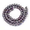 Electroplate Opaque Glass Beads Strands GLAA-T032-P6mm-AB15-2