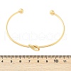 Ion Plating(IP) 304 Stainless Steel Knot Cuff Bangles for Women BJEW-M233-04G-6