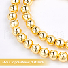 OLYCRAFT 2 Strand Electroplate Non-magnetic Synthetic Hematite Beads Strands G-OC0002-23B-4