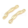 Brass Textured Stick Connector Charms KK-Q028-21G-2