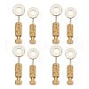 DICOSMETIC 8Pcs 2 Styles DIY Leathercraft Locking Pins TOOL-DC0001-12-1