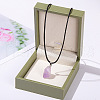 Natural Amethyst Raw Rough Nuggets Pendant Necklaces FS-WGF5E50-01-3
